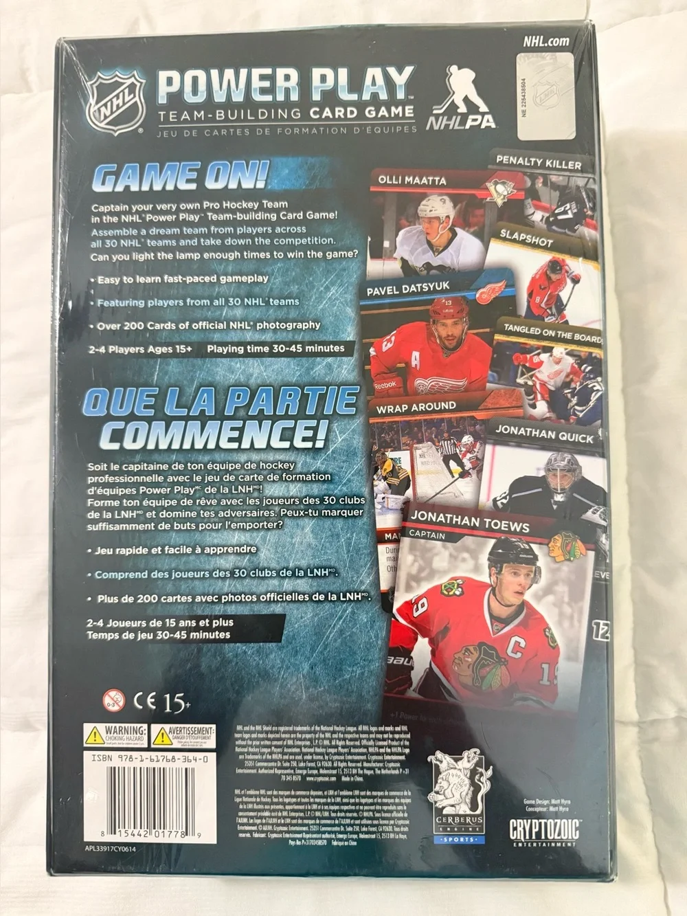 New Cryptozoic NHL Power Play Team Building Card Game Sealed